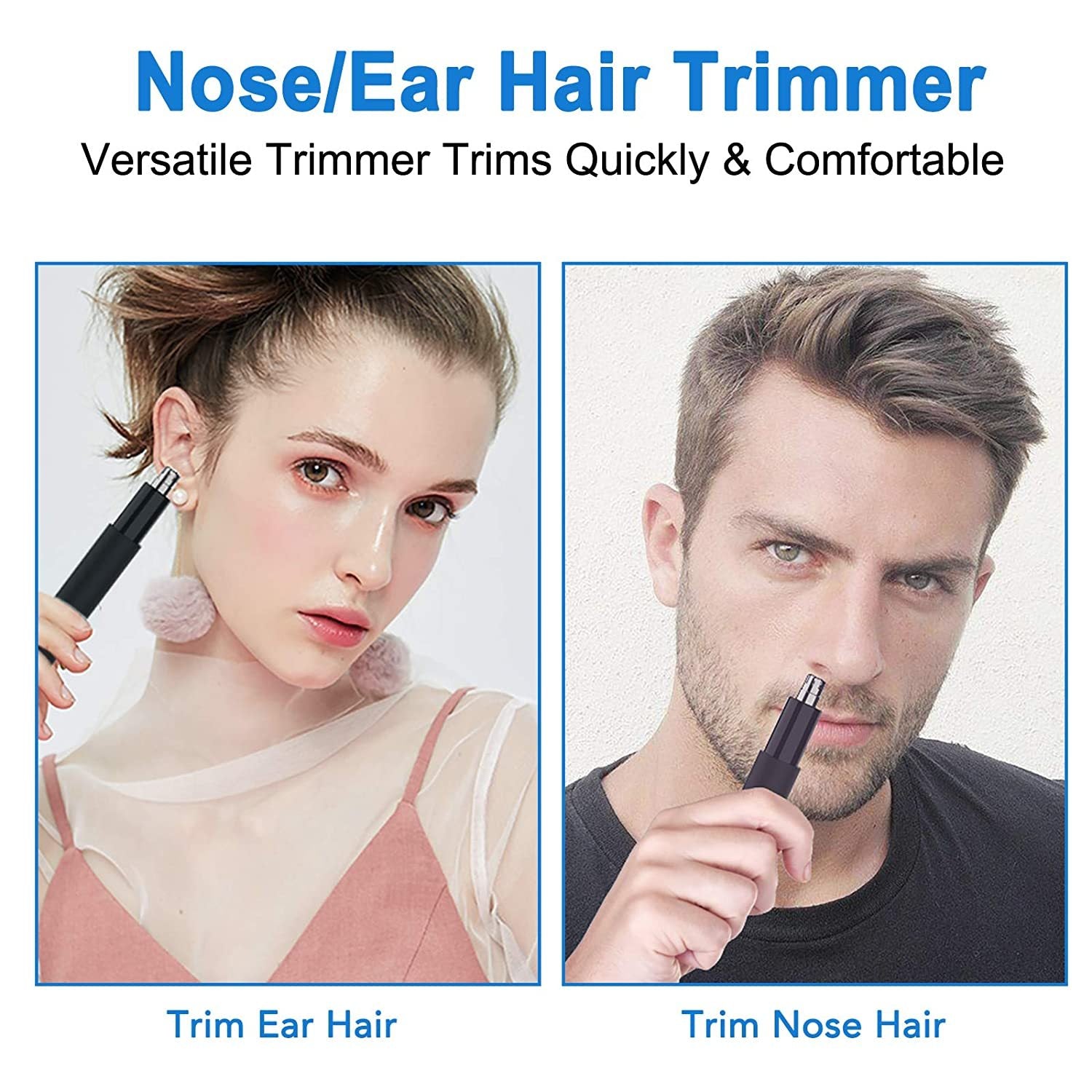 Ear And Nose Hair Trimmer For Men And Women-2020, Professional & Painless Nose Hair Clipper Remover With Stainless Steel Blade & IPX7 Waterproof System Amazon Banned Ear And Nose Hair Trimmer For Men And Women-2020, Professional & Painless Nose Hair Clipper Remover With Stainless Steel Blade & IPX7 Waterproof System Amazon Banned